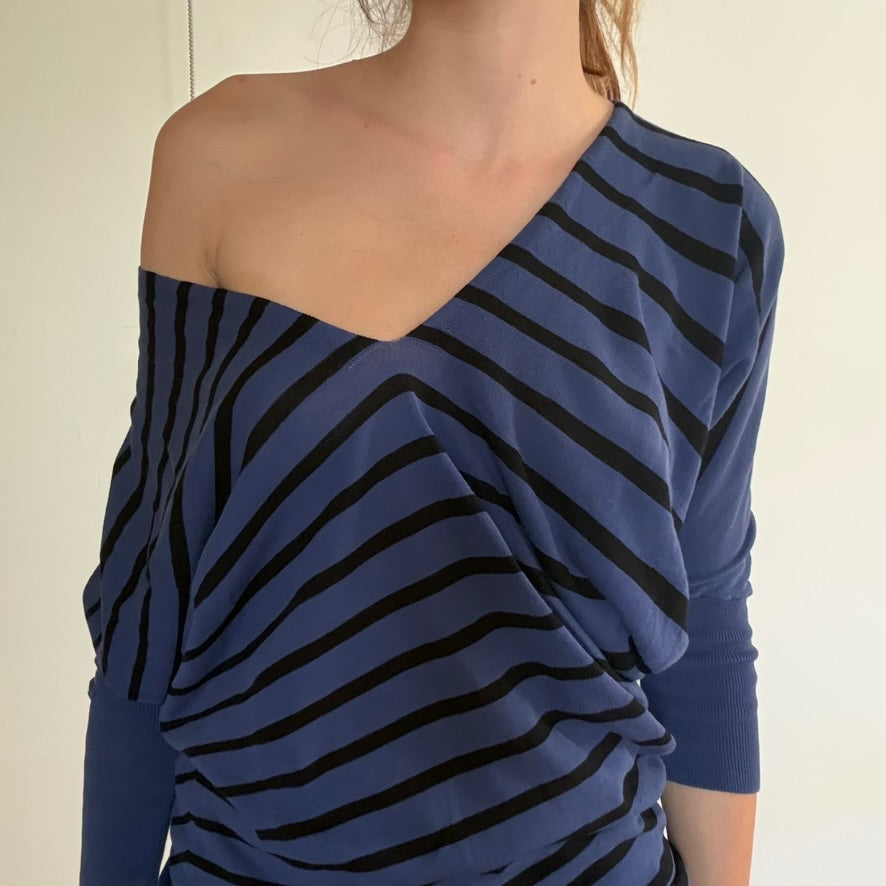 Jean Paul Gaultier Knitted Asymmetrical Mini Dress