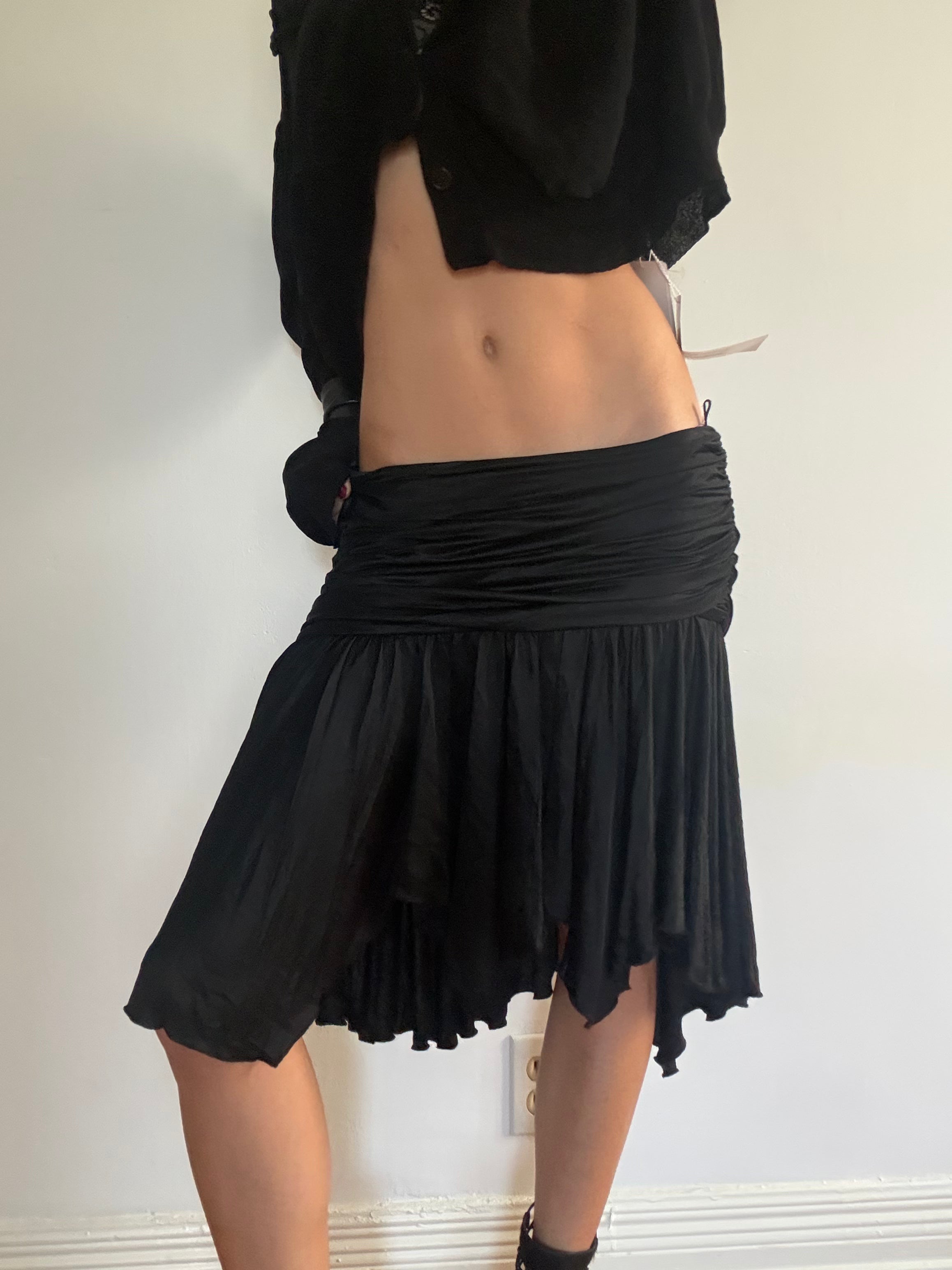 Versace Silk Midi Skirt