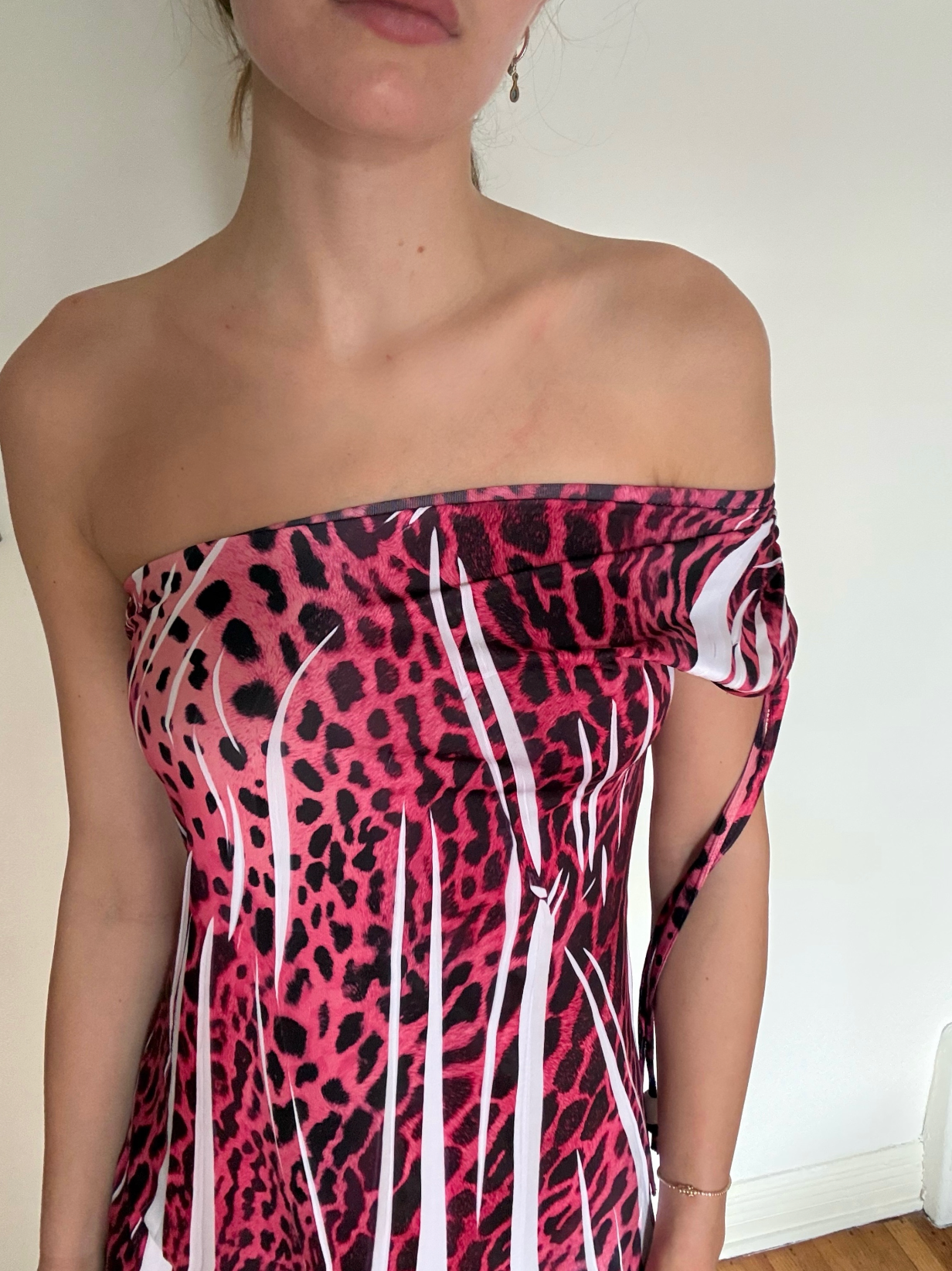 Pink Cheetah Mini Dress