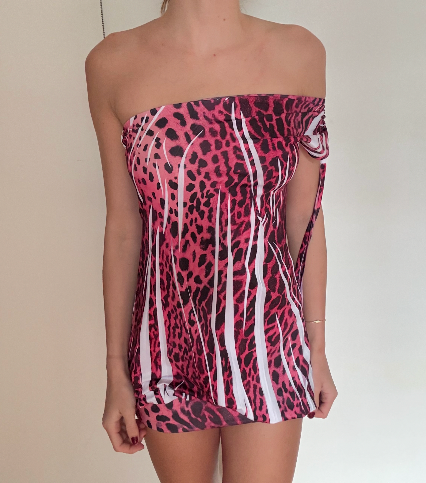 Pink Cheetah Mini Dress